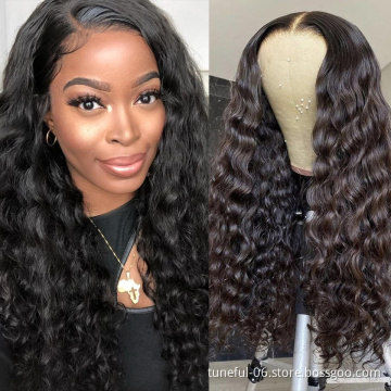 130% 150% 180% Density HD Full Lace Human Hair Wigs For Black Women, Wholesale Brazilian Virgin Hair Transparent Lace Front Wig